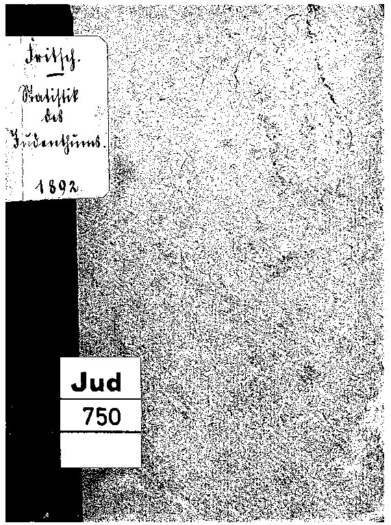 Statistik des Judenthums