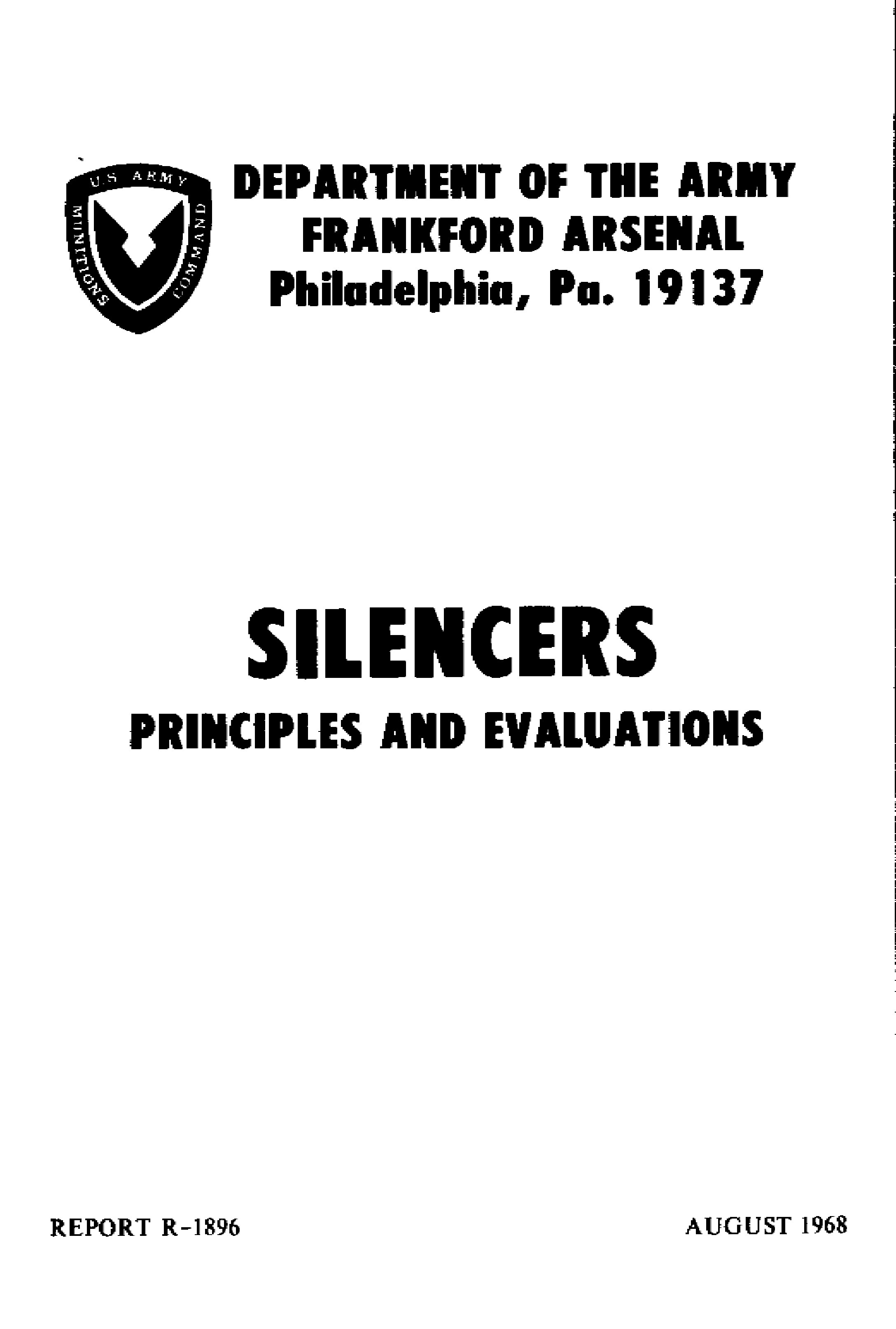 Silencers - Principles and Evaluations