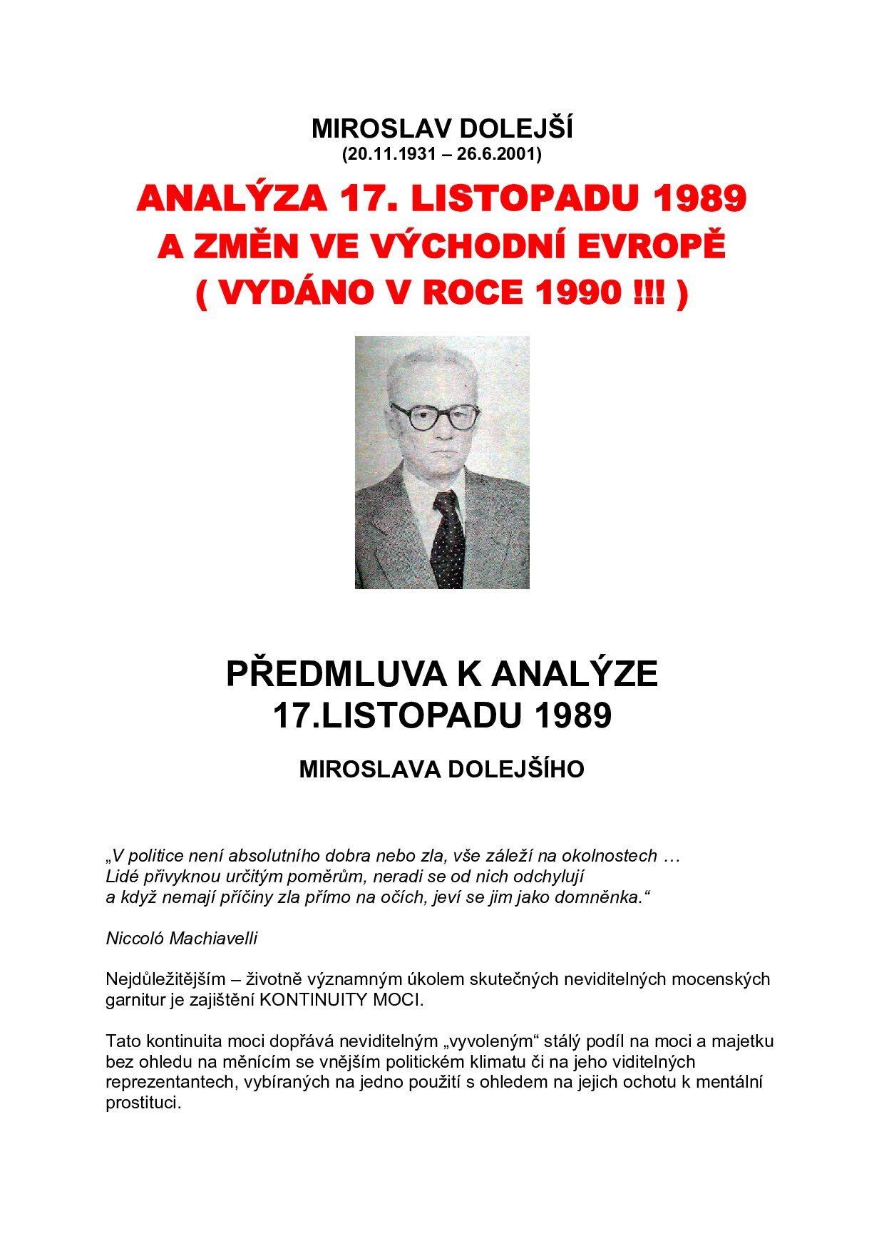 MIROSLAV DOLEJŠÍ