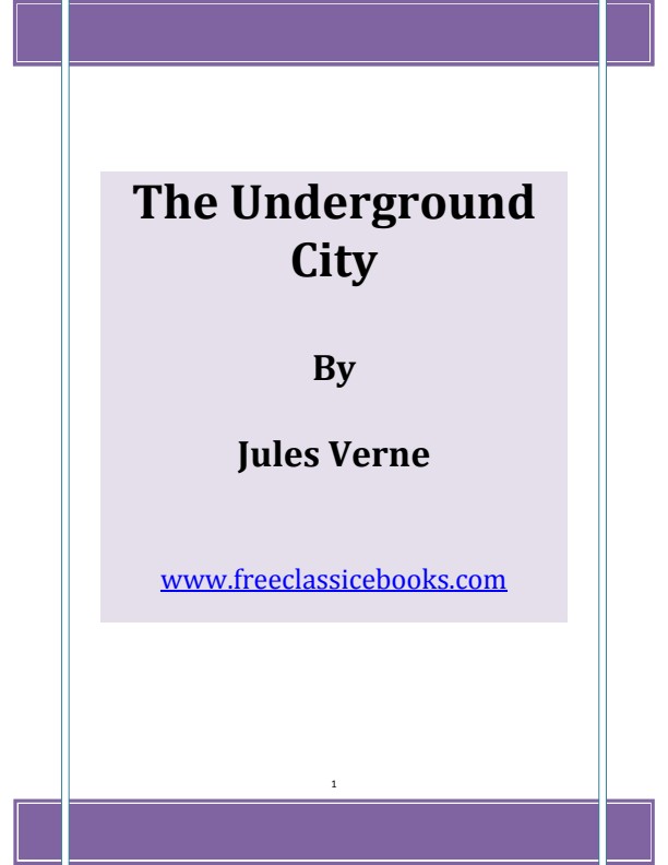 Jules Verne The Underground City