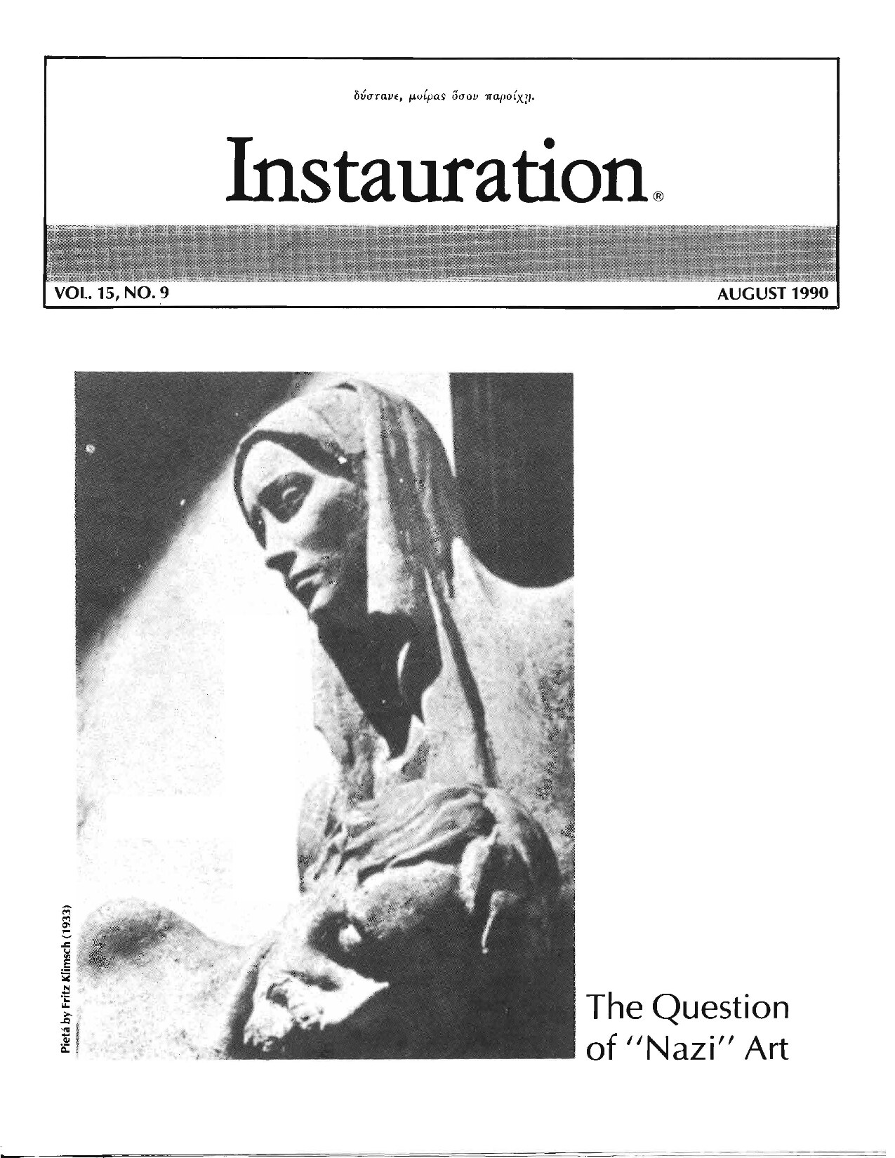 Instauration-1990-08-August-Vol15-No9