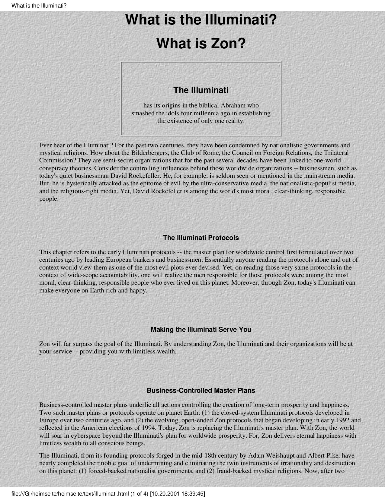 What is the Illuminati?