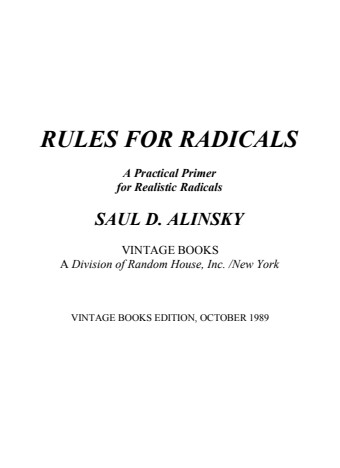 Rules For Radicals