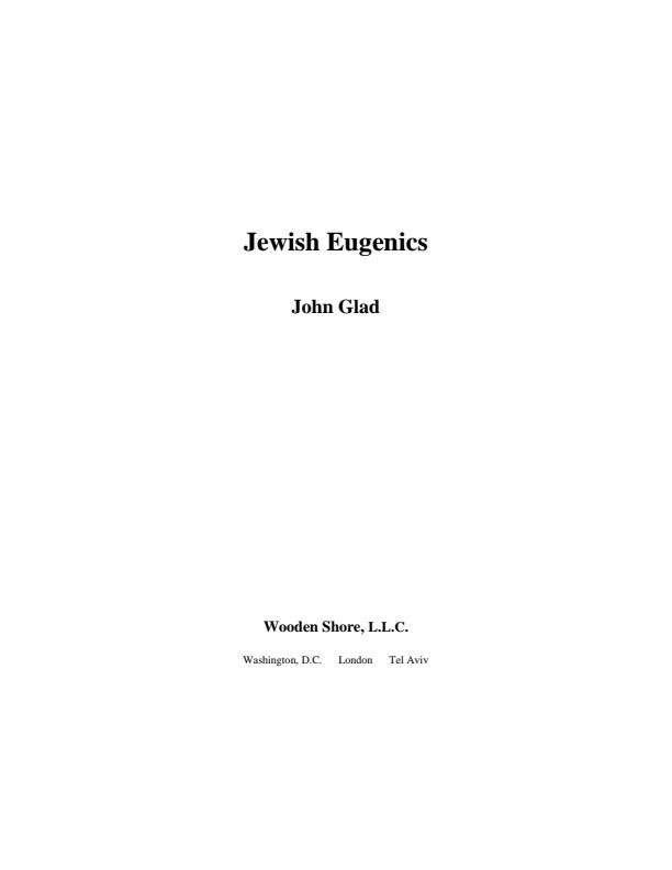 Jewish Eugenics
