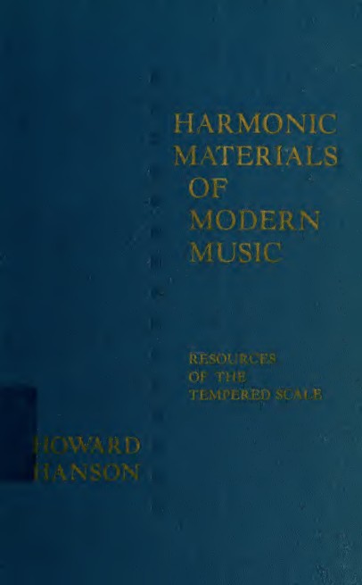 Harmonic materials of modern music; resources of the tempered scale